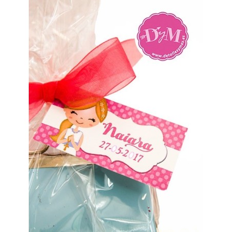 Tarjetas  de comunión niña  modelo marina