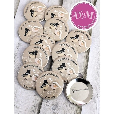 Chapas  personalizadas Besito