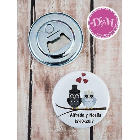 Abrebotellas  personalizado Novios