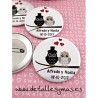 Chapas para bodas Buhos