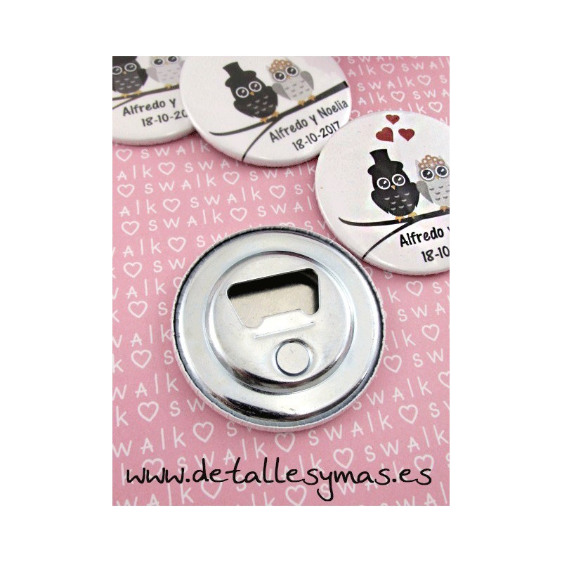 Abrebotellas  personalizado Novios
