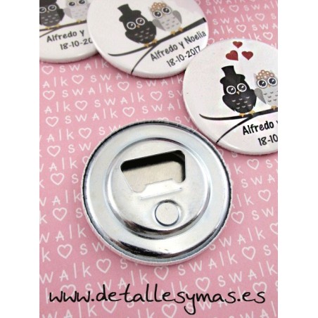 Abrebotellas  personalizado Novios