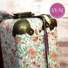 Maleta de flores Vintage