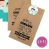 Bolsa Kraft " Desde el Corazón ". Pack 20 unidades