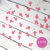Confetti cruces rosas