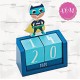 Calendario de madera Super Heroe