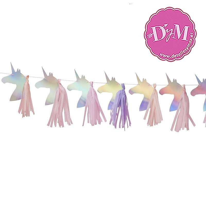Guirnalda Unicornio Iridiscente
