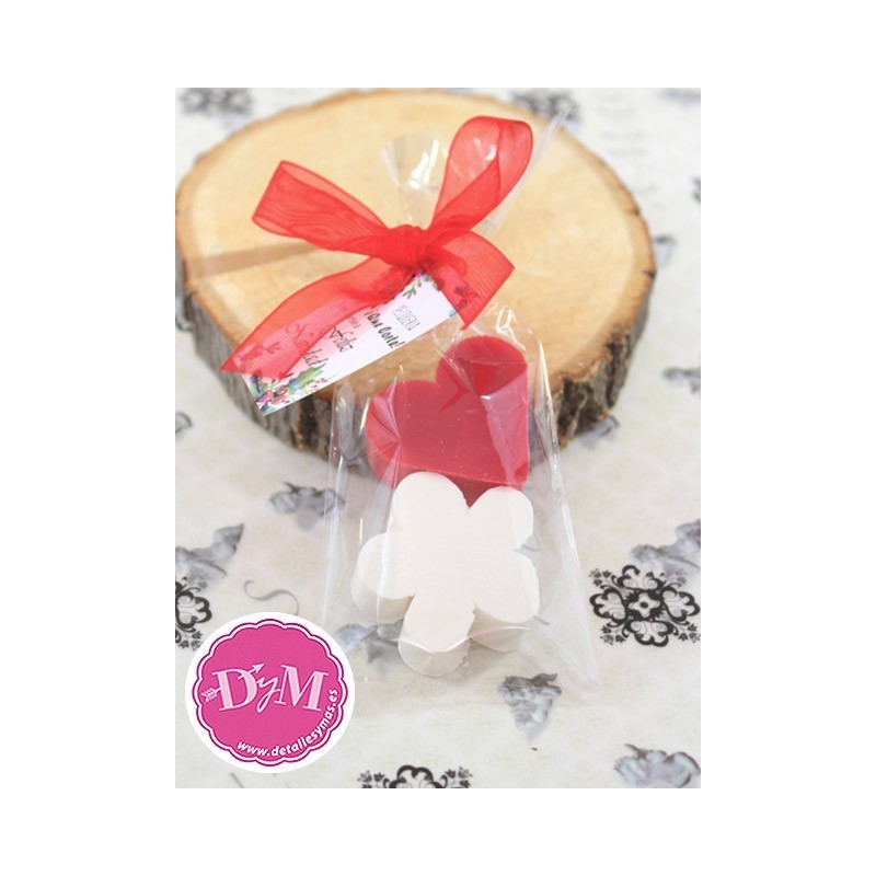 Jaboncitos detalle boda. Paquete 2 jabones