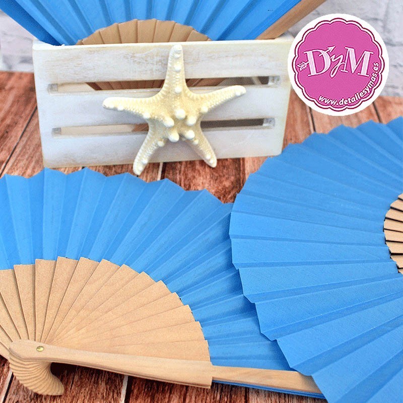 Abanico Azul Turquesa