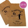 Bolsa Kraft " Nuestra Boda". Pack 20 unidades