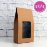Caja kraft con ventana mediana