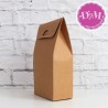 Caja kraft con ventana mediana