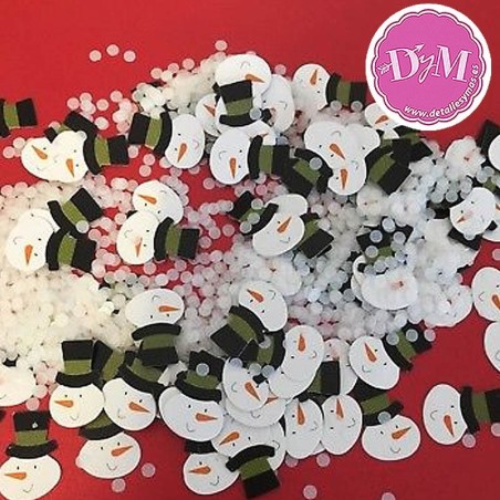 Confetti Muñeco de Nieve