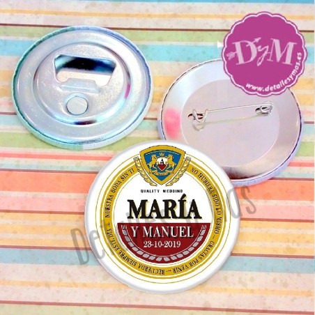 Chapa, espejo, abrebotellas o imán. Modelo Cerveza Amstel