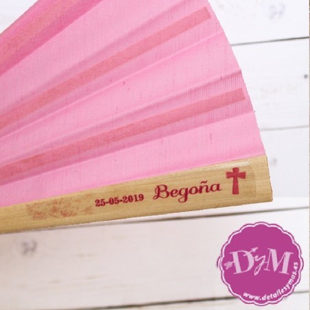 Adhesivo para abanicos de comunión niña