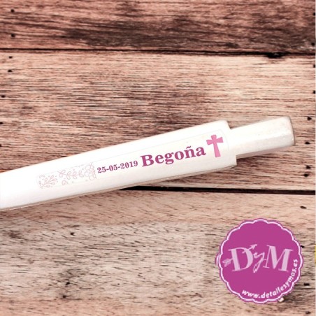 Adhesivo para abanicos de comunión niña