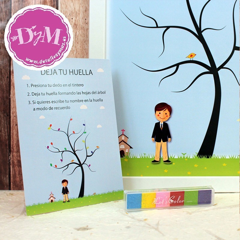 Árbol de huellas Comunión "David"