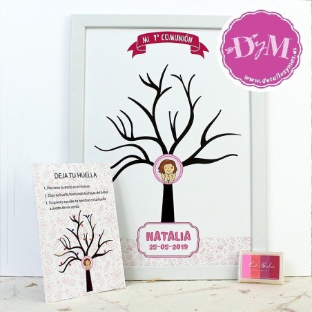 Árbol de huellas Comunión "Aurora"