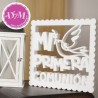 Cartel Primera Comunión en corcho. Modelo 2