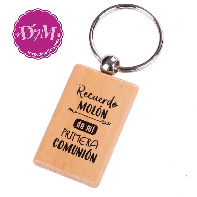 Llavero con Frase "Que suerte"