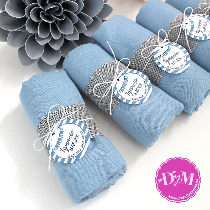 Pashmina Gris Mercurio para comuniones