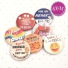 Chapas para bodas divertidas .Pack 15