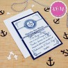Invitación de comunión MARINERO ANCLA