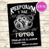 Cartel para boda estilo Pizarra para Fotos