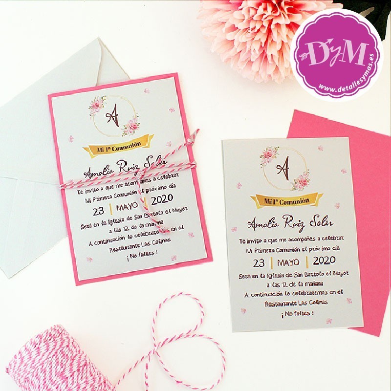 Invitación de comunión Marinero Ancla