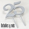 Cake Topper para tarta Bodas de plata