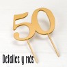 Cake Topper para tarta Bodas de Oro