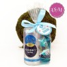 Pack Gin tonic Puerto de Indias azul  con lazo y tarjeta