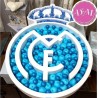 Escudo Real Madrid en corcho .Para Candy Bar