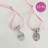 Pulsera comunión Cinta Rosa