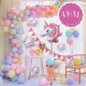 Globos de Unicornio en latex. 8 unidades