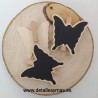 Pizarra mariposa con pinza
