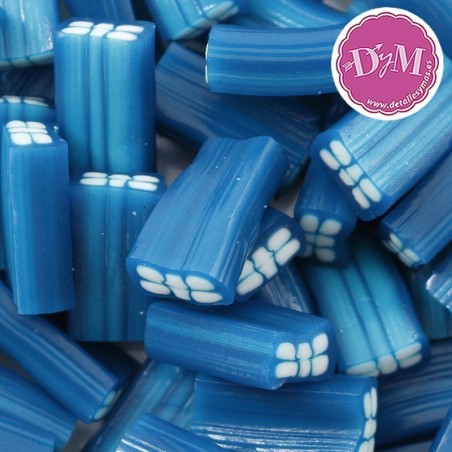 Ladrillo azul de regaliz relleno. Acabado brillo