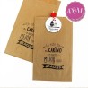 Bolsa Kraft " Nuestro regalo". Pack 20 unidades