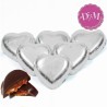 Corazones chocolate plata . 1 kg