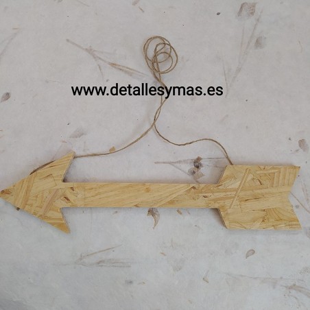 FLECHA DE MADERA CONGLOMERDA