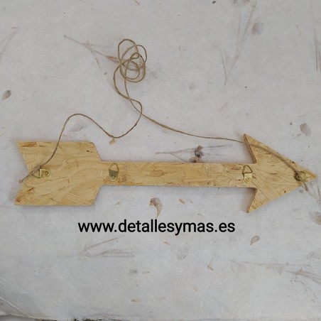 FLECHA DE MADERA CONGLOMERDA