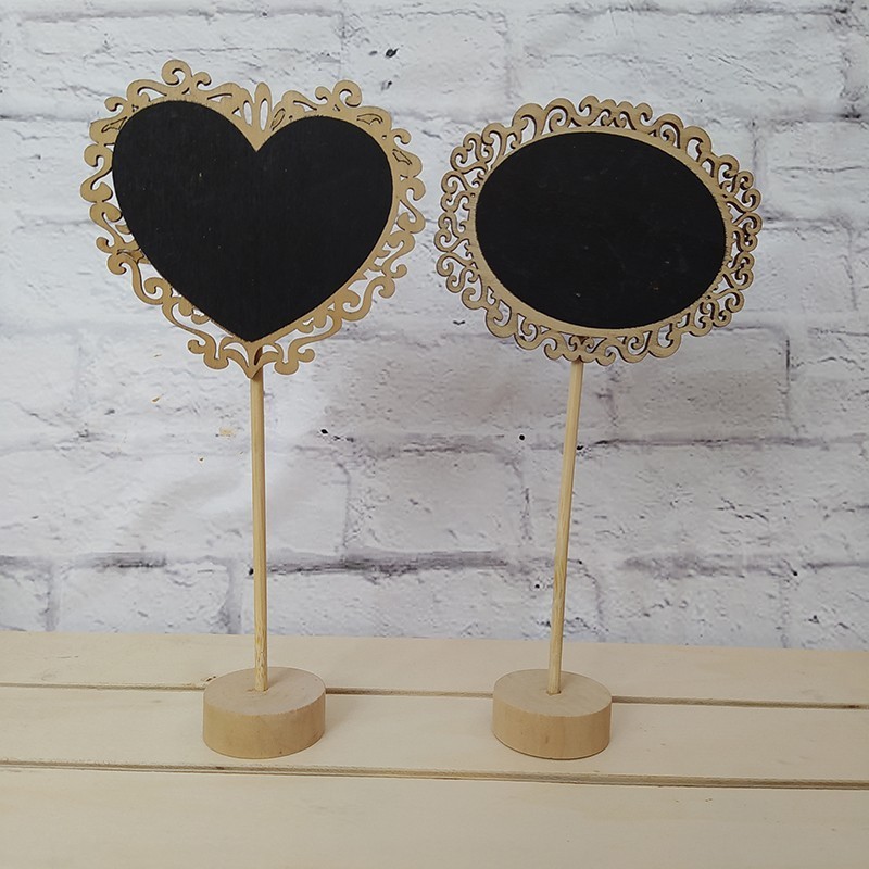 Pizarra vintage filigrana con pie