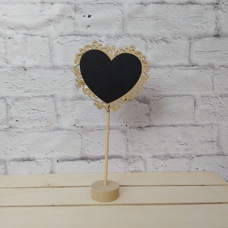 Pizarra vintage filigrana con pie