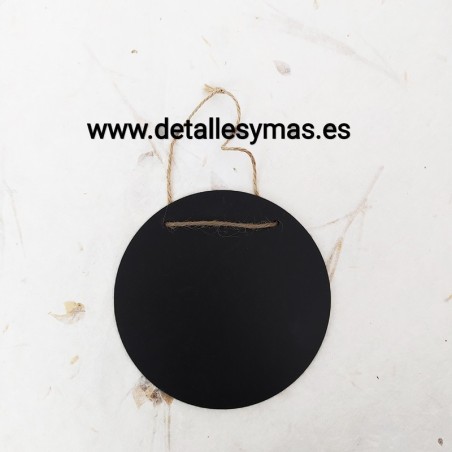 Pizarra redonda para colgar