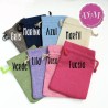 Bolsas de arpillera colores. 9 x 12 cms