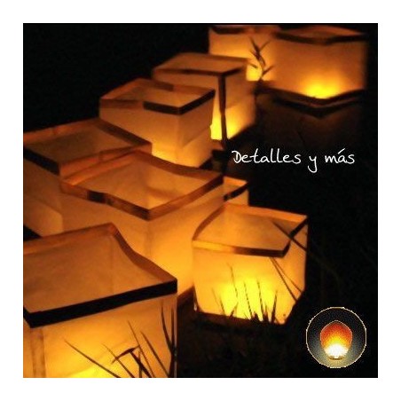 Lámparas flotantes de agua