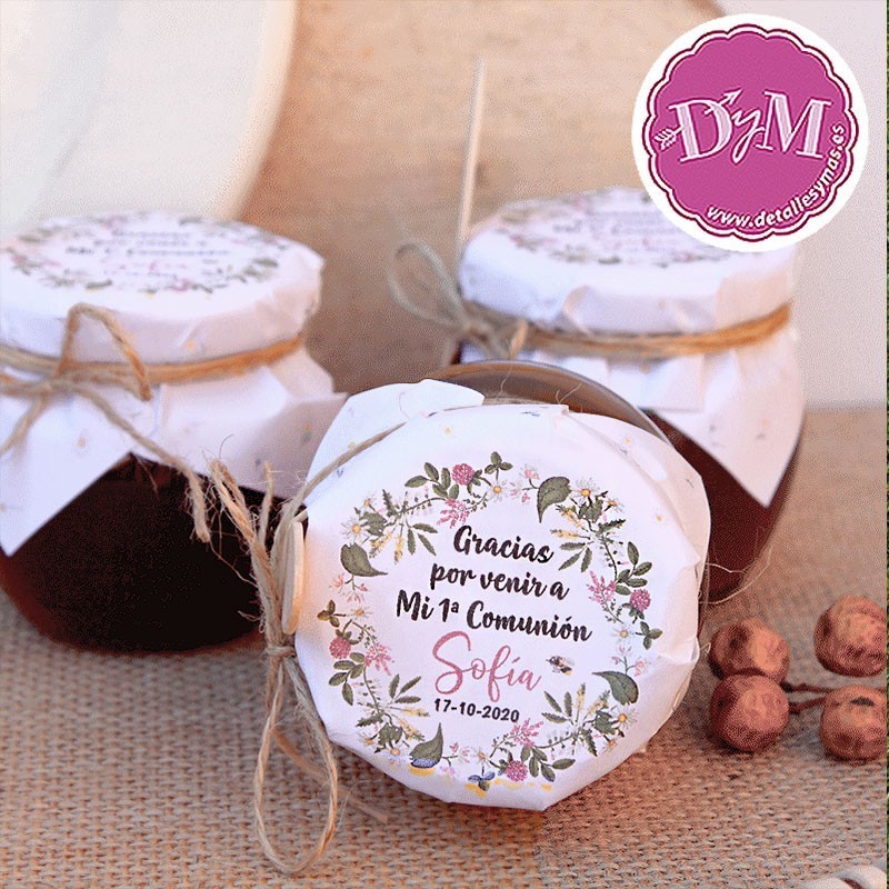 Miel para Comuniones modelo Flores