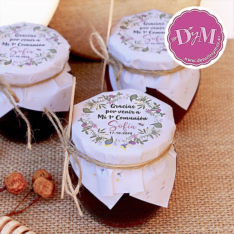 Miel para Comuniones modelo Flores