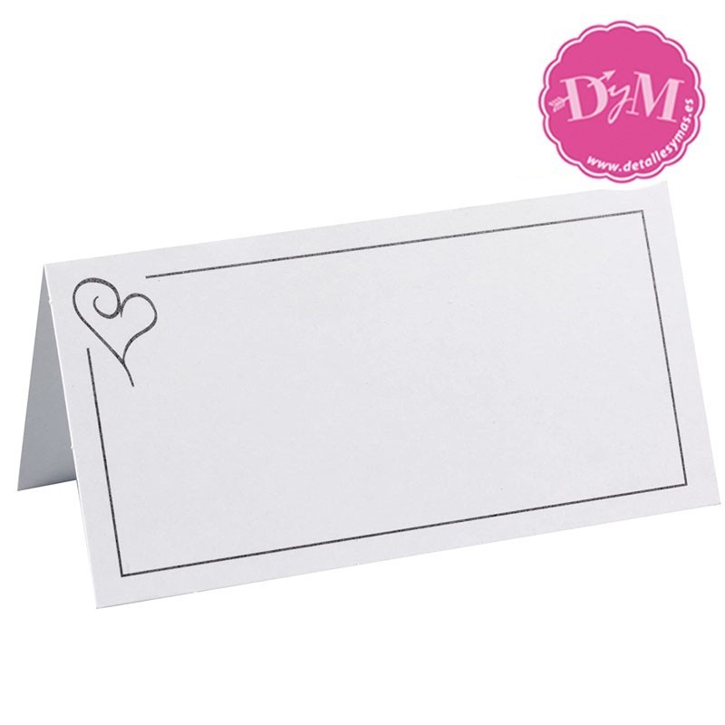 Tarjetas Marca sitios .corazón en oro