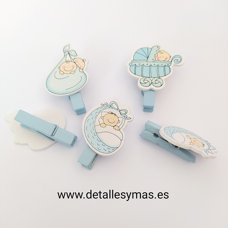 Pinza porta  fotos bebes niño